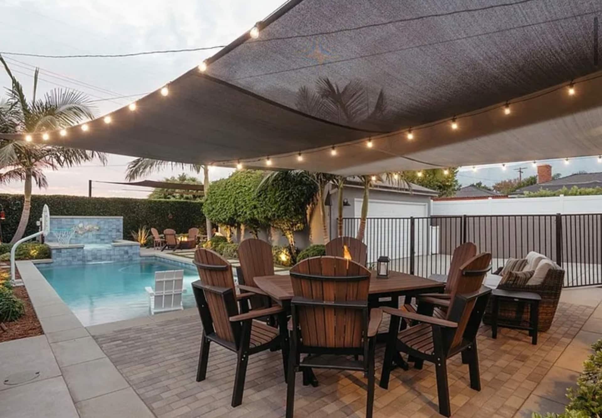 Outdoor dining table