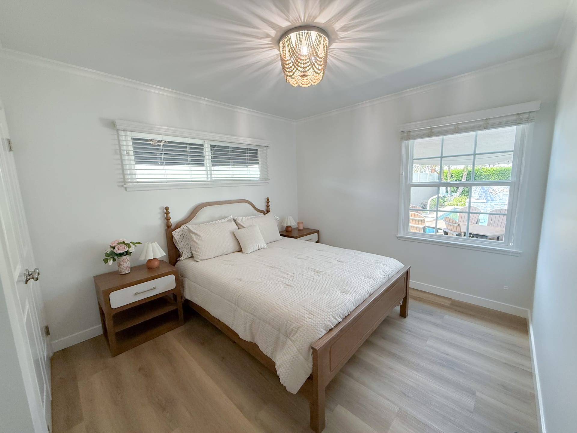 Second bedroom with backyard view