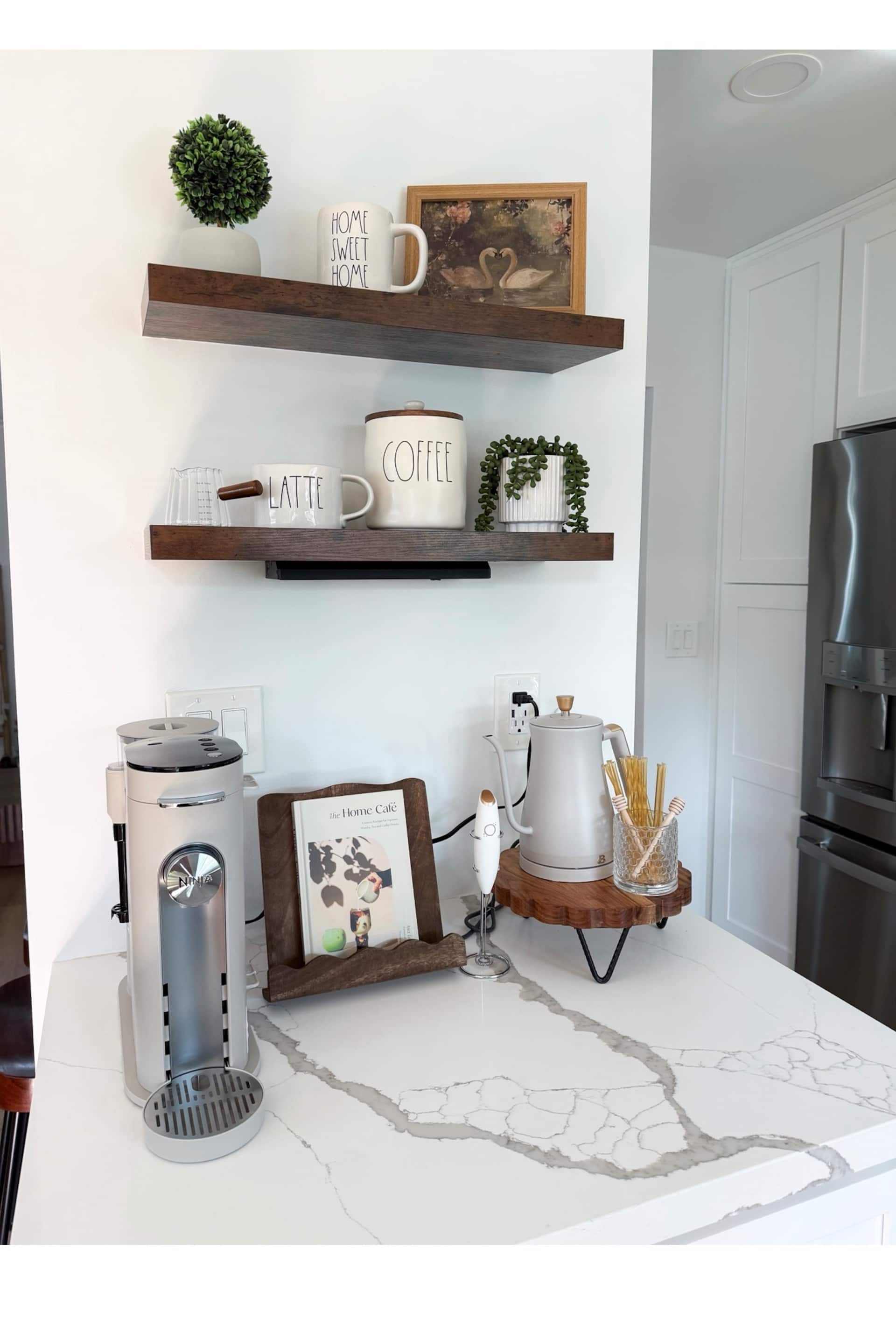 Coffee station in the kitchen